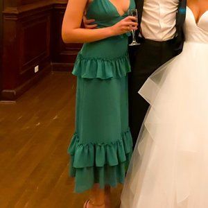 Lovers and Friends Brexley Midi Dress Viridian Green